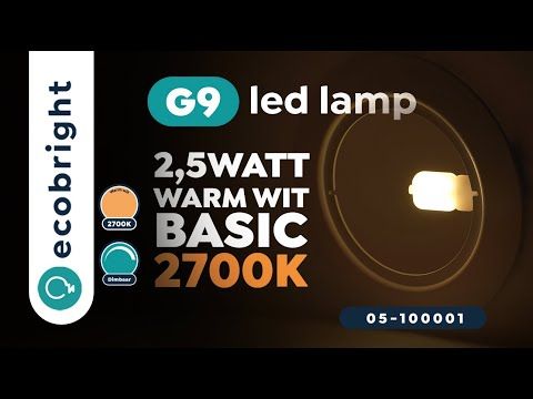 Catastrofe elektrode Bank G9 led lamp dimbaar 2700K 2.5W Basic