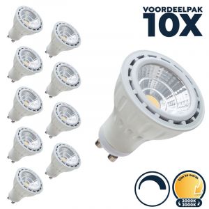 Voordeelpak 10x GU10 led spot dimbaar dim to warm 5W - Pro