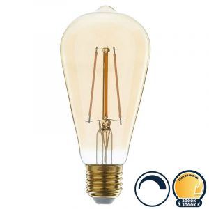 Led filament E27 Rustika dim to warm 6W (ST64)