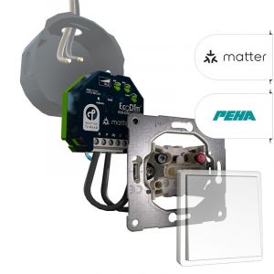 PEHA Tastdimmer Matter 200W | ECO-DIM.10 Matter + PEHA pulsdrukker