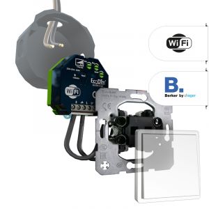 Berker Tastdimmer WiFi 200W | ECO-DIM.10 WiFi + Berker pulsdrukker