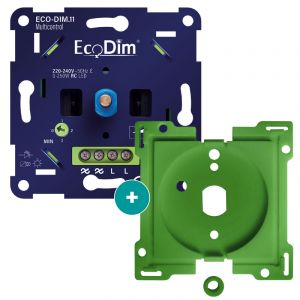 Wisseldimmer voor Niko draaiknop 0-250W | ECO-DIM.11 + Niko adapterset